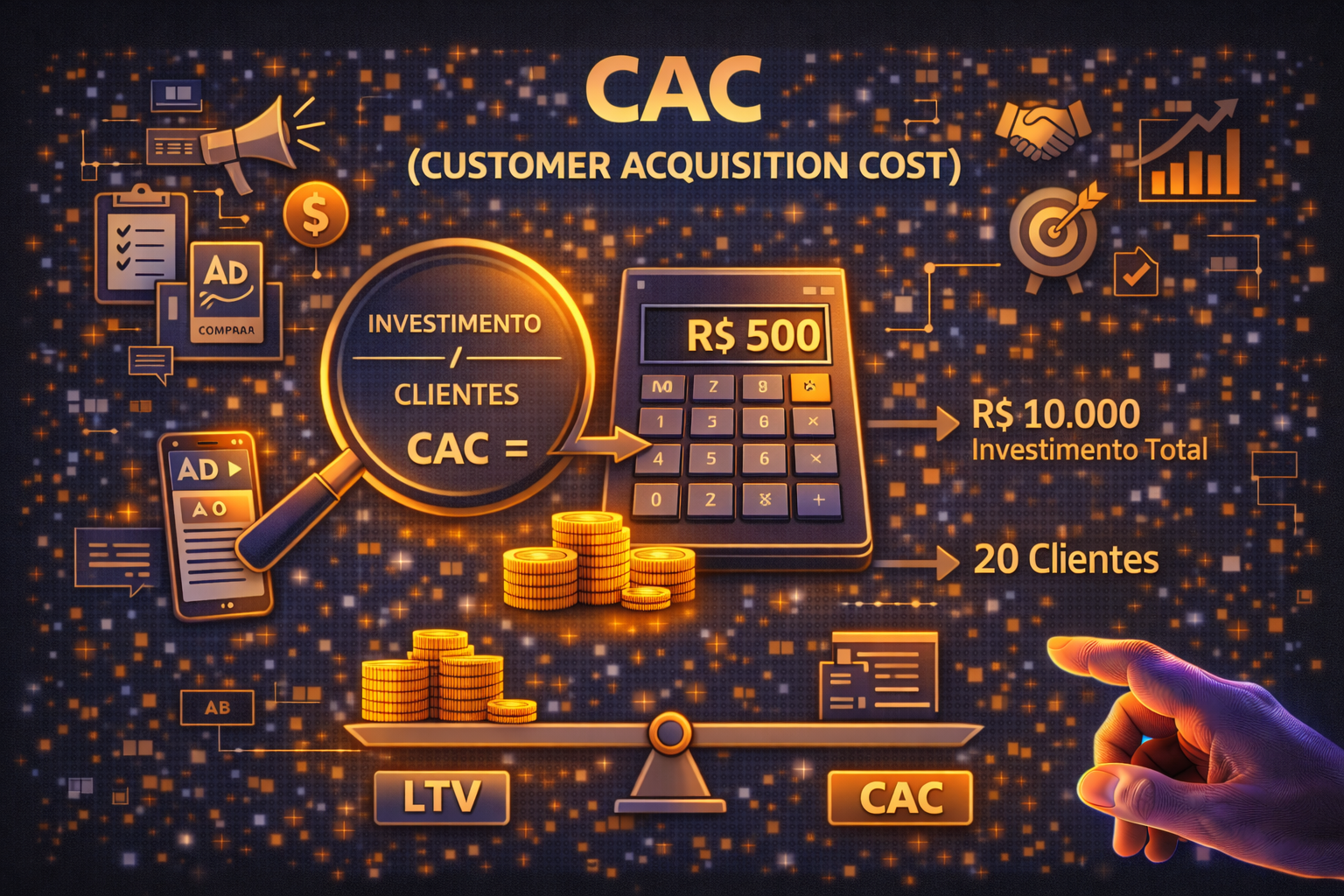 CAC Custo de Aquisição de Clientes