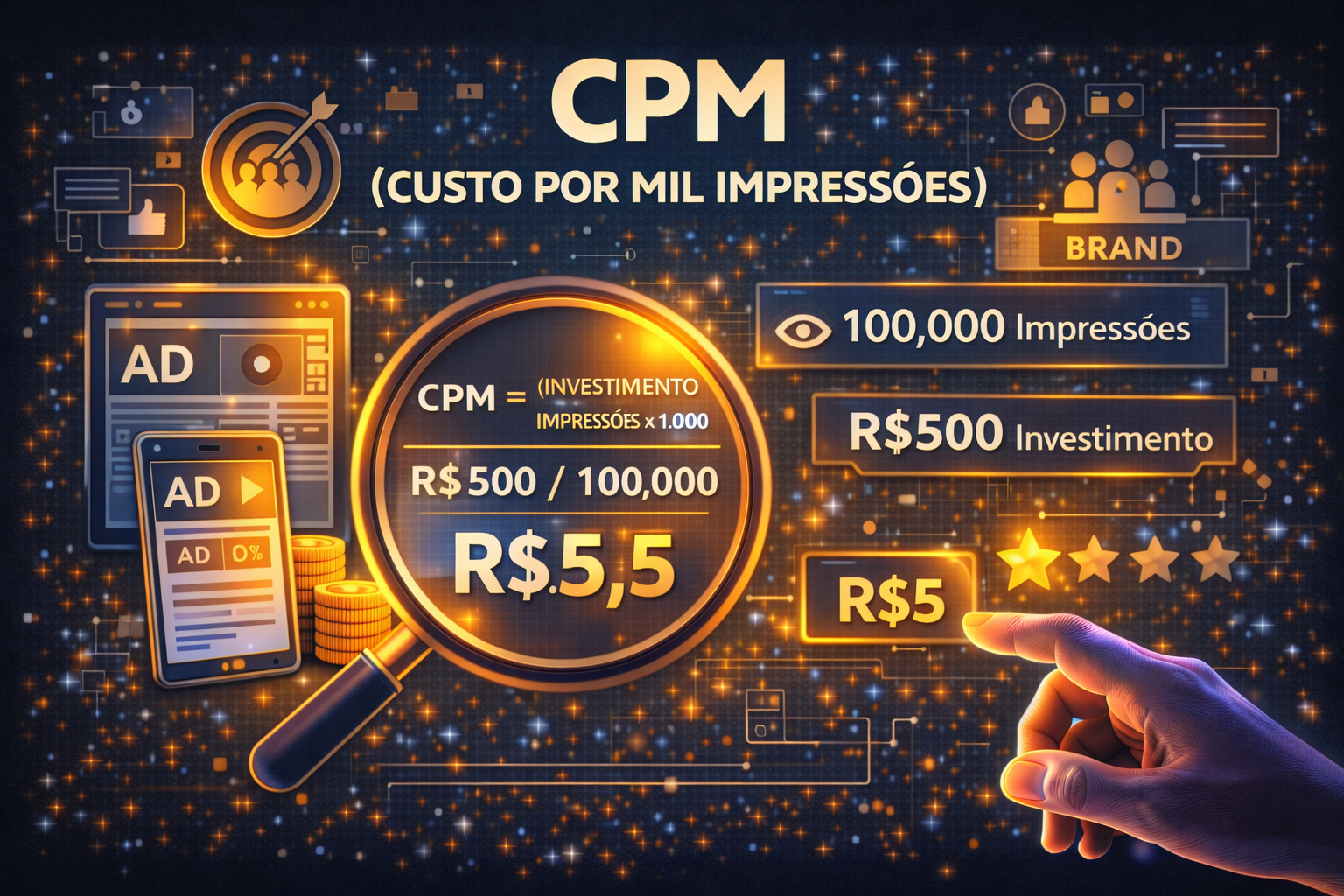 O que é CPM custo por mil impressões?